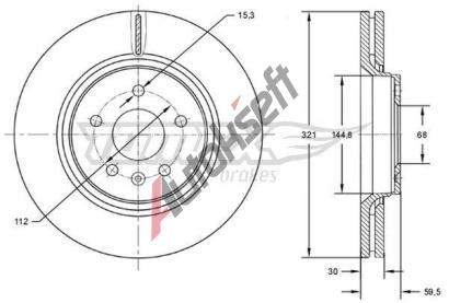 TOMEX Brakes Brzdov kotou - 321 mm TMX TX 72-81, TX 72-81