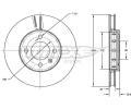 TOMEX Brakes Brzdov kotou - 256 mm ‐ TMX TX 72-87