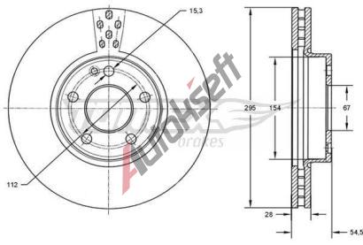 TOMEX Brakes Brzdov kotou - 296 mm TMX TX 72-91, TX 72-91