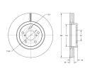 TOMEX Brakes Brzdov kotou - 294 mm ‐ TMX TX 72-96