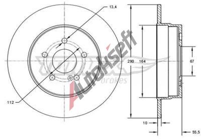 TOMEX Brakes Brzdov kotou - 290 mm TMX TX 73-10, TX 73-10