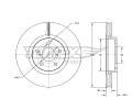 TOMEX Brakes Brzdov kotou - 295 mm ‐ TMX TX 73-23