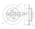 TOMEX Brakes Brzdov kotou - 234 mm ‐ TMX TX 73-37