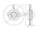 Brzdov kotou TOMEX Brakes ‐ TMX TX 73-40