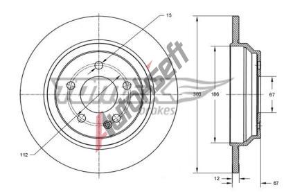 TOMEX Brakes Brzdov� kotou� - 300 mm TMX TX 73-43, TX 73-43
