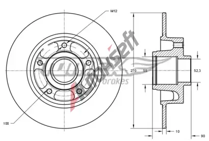 TOMEX Brakes Brzdov kotou TMX TX 73-601, TX 73-601