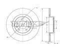 Brzdov kotou TOMEX Brakes ‐ TMX TX 73-68