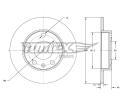 TOMEX Brakes Brzdov kotou - 264 mm ‐ TMX TX 73-72