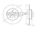 TOMEX Brakes Brzdov kotou - 305 mm ‐ TMX TX 73-78