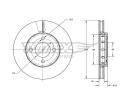 TOMEX Brakes Brzdov kotou - 256 mm ‐ TMX TX 73-84