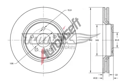 TOMEX Brakes Brzdov kotou TMX TX 74-14, TX 74-14