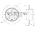 Brzdový kotouč TOMEX Brakes ‐ TMX TX 74-15  Brzdový kotouč TOMEX Brakes ‐ TMX TX 74-15