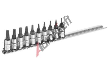 TONA Expert 1/4" Sada zástrčných hlavic TORX na liště, 10dílná TN E030703T, E030703T TONA Expert 1/4" Sada zástrčných hlavic TORX na liště, 10dílná TN E030703T, E030703T