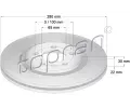 TOPRAN Brzdov kotou - 280 mm ‐ TPR 103 071