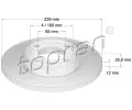 Brzdov kotou TOPRAN ‐ TPR 103 406