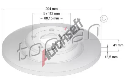 TOPRAN Brzdov kotou COATED - 294 mm TPR 107 692, 107 692