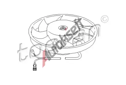 TOPRAN Vtrk chlazen motoru TPR 107 713, 107 713