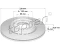 TOPRAN Brzdov kotou - 239 mm ‐ TPR 109 522