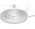 Brzdový kotouč TOPRAN ‐ TPR 109 524 Brzdový kotouč TOPRAN ‐ TPR 109 524