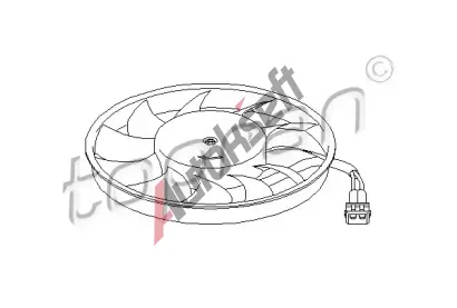 TOPRAN Vtrk chlazen motoru TPR 109 828, 109 828