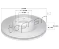 Brzdový kotouč TOPRAN ‐ TPR 110 429 Brzdový kotouč TOPRAN ‐ TPR 110 429