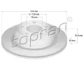 Brzdový kotouč TOPRAN ‐ TPR 110 430 Brzdový kotouč TOPRAN ‐ TPR 110 430