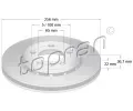Brzdový kotouč TOPRAN ‐ TPR 110 434 Brzdový kotouč TOPRAN ‐ TPR 110 434