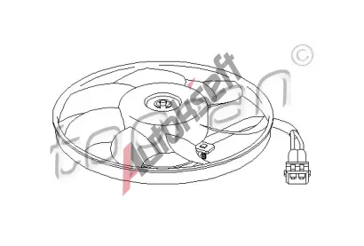TOPRAN Vtrk chlazen motoru TPR 111 438, 111 438