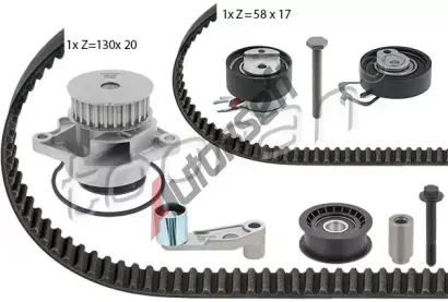 TOPRAN Vodn pumpa - sada ozubenho emene TPR 112 971, 112 971