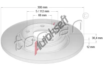 TOPRAN Brzdov kotou COATED - 300 mm TPR 113 011, 113 011