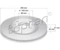 Brzdový kotouč TOPRAN ‐ TPR 200 932  Brzdový kotouč TOPRAN ‐ TPR 200 932