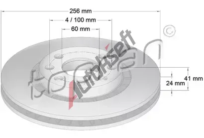 TOPRAN Brzdov kotou - 256 mm TPR 200 932, 200 932