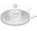 TOPRAN Brzdov kotou - 296 mm ‐ TPR 200 939