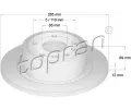 TOPRAN Brzdov kotou - 285 mm ‐ TPR 200 949
