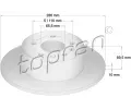 TOPRAN Brzdov kotou - 286 mm ‐ TPR 200 951