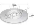 TOPRAN Brzdov kotou - 288 mm ‐ TPR 205 521