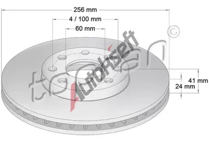 TOPRAN Brzdov kotou COATED - 256 mm TPR 205 523, 205 523