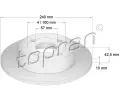 TOPRAN Brzdov kotou COATED - 240 mm ‐ TPR 205 525