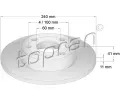 TOPRAN Brzdov kotou - 240 mm ‐ TPR 206 122