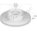 Brzdový kotouč TOPRAN ‐ TPR 207 070 Brzdový kotouč TOPRAN ‐ TPR 207 070