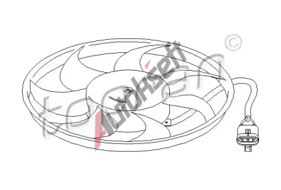 TOPRAN V�tr�k chlazen� motoru TPR 207 210, 207 210