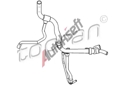 TOPRAN Hadice chladiče TPR 207 717, 207 717 TOPRAN Hadice chladiče TPR 207 717, 207 717