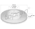 Brzdový kotouč TOPRAN ‐ TPR 304 728 Brzdový kotouč TOPRAN ‐ TPR 304 728