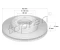 TOPRAN Brzdov kotou COATED - 302 mm ‐ TPR 305 185