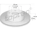 Brzdov kotou TOPRAN ‐ TPR 400 857