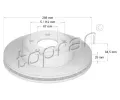 Brzdový kotouč TOPRAN ‐ TPR 401 709 Brzdový kotouč TOPRAN ‐ TPR 401 709