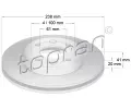 Brzdový kotouč TOPRAN ‐ TPR 700 176 Brzdový kotouč TOPRAN ‐ TPR 700 176