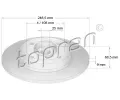 Brzdový kotouč TOPRAN ‐ TPR 721 185 Brzdový kotouč TOPRAN ‐ TPR 721 185