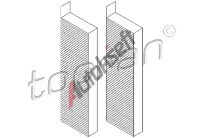 TOPRAN Sada filtr, vzduch vnitn TPR 722 261, 722 261
