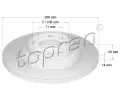 Brzdový kotouč TOPRAN ‐ TPR 722 487 Brzdový kotouč TOPRAN ‐ TPR 722 487
